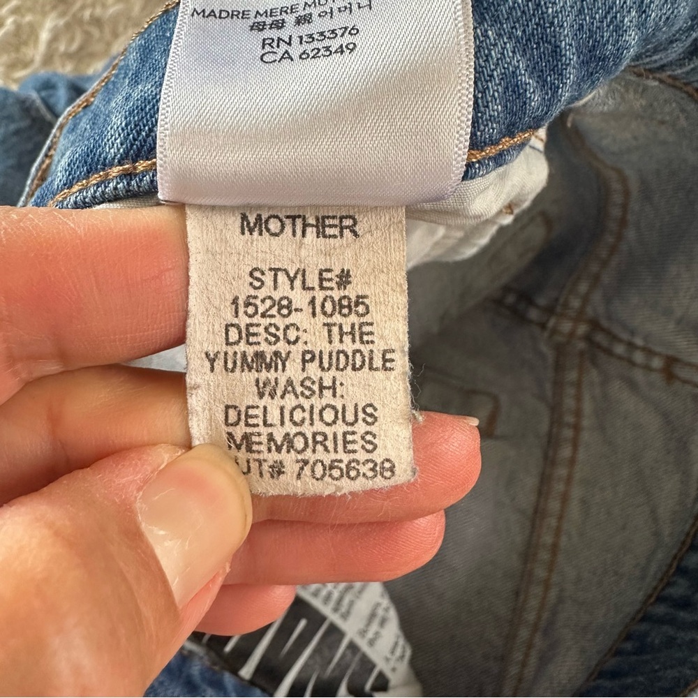 Mother Jeans SNACKS! The Yummy Puddle Wide Leg Jeans in Delicious Size 27 EUC - Picture 12 of 12